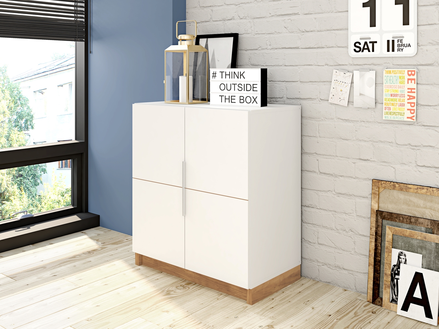 Moraga White Accent Cabinet - Thumbnail - Image 9