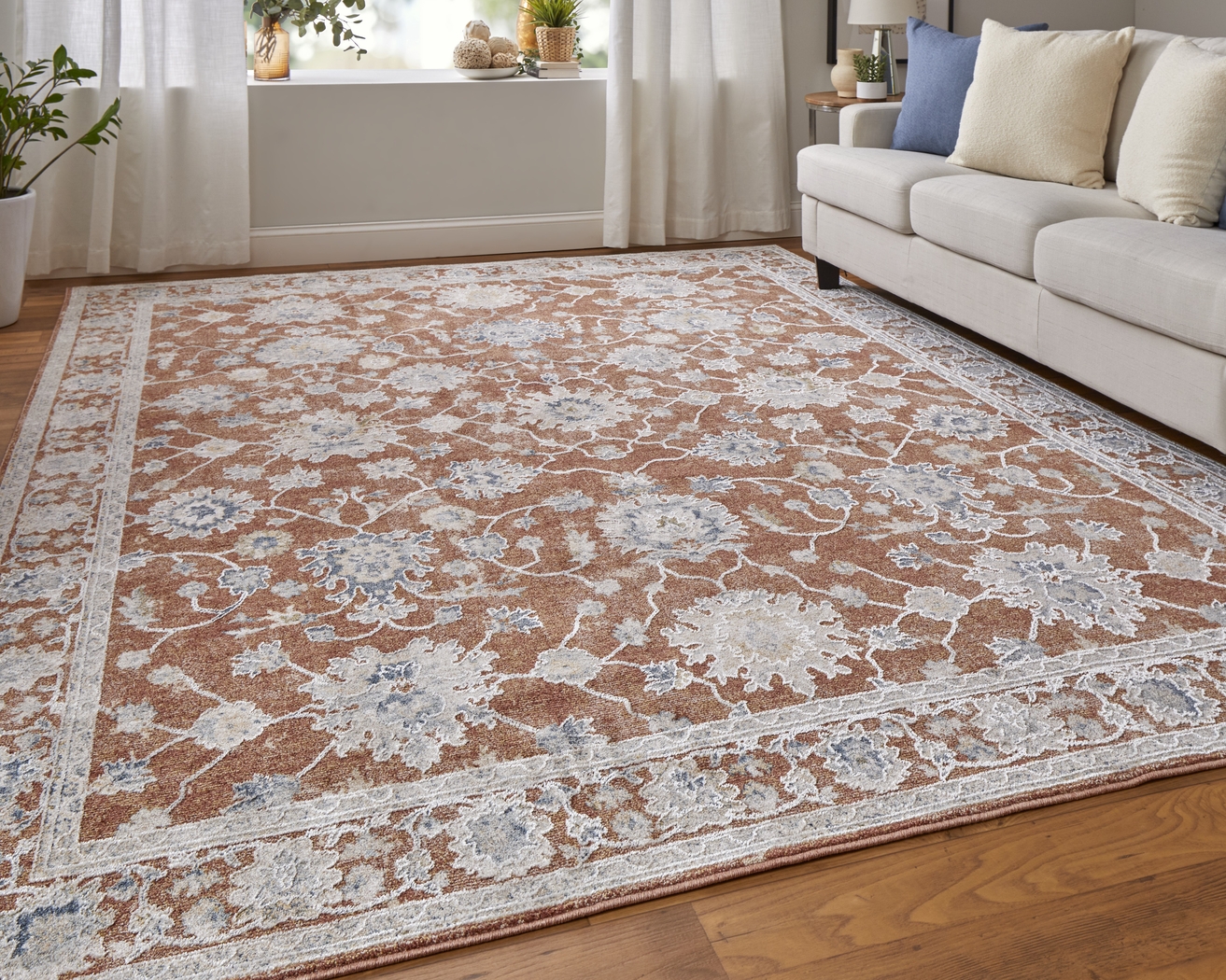 Moragua Rust 7'10 x 10'3 Rug - Thumbnail - Image 3