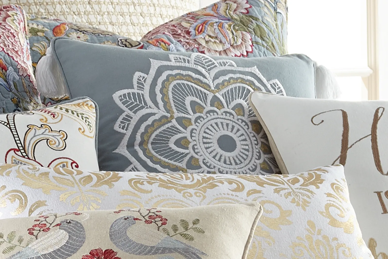 Moralo Blue Accent Pillow - Thumbnail - Image 3