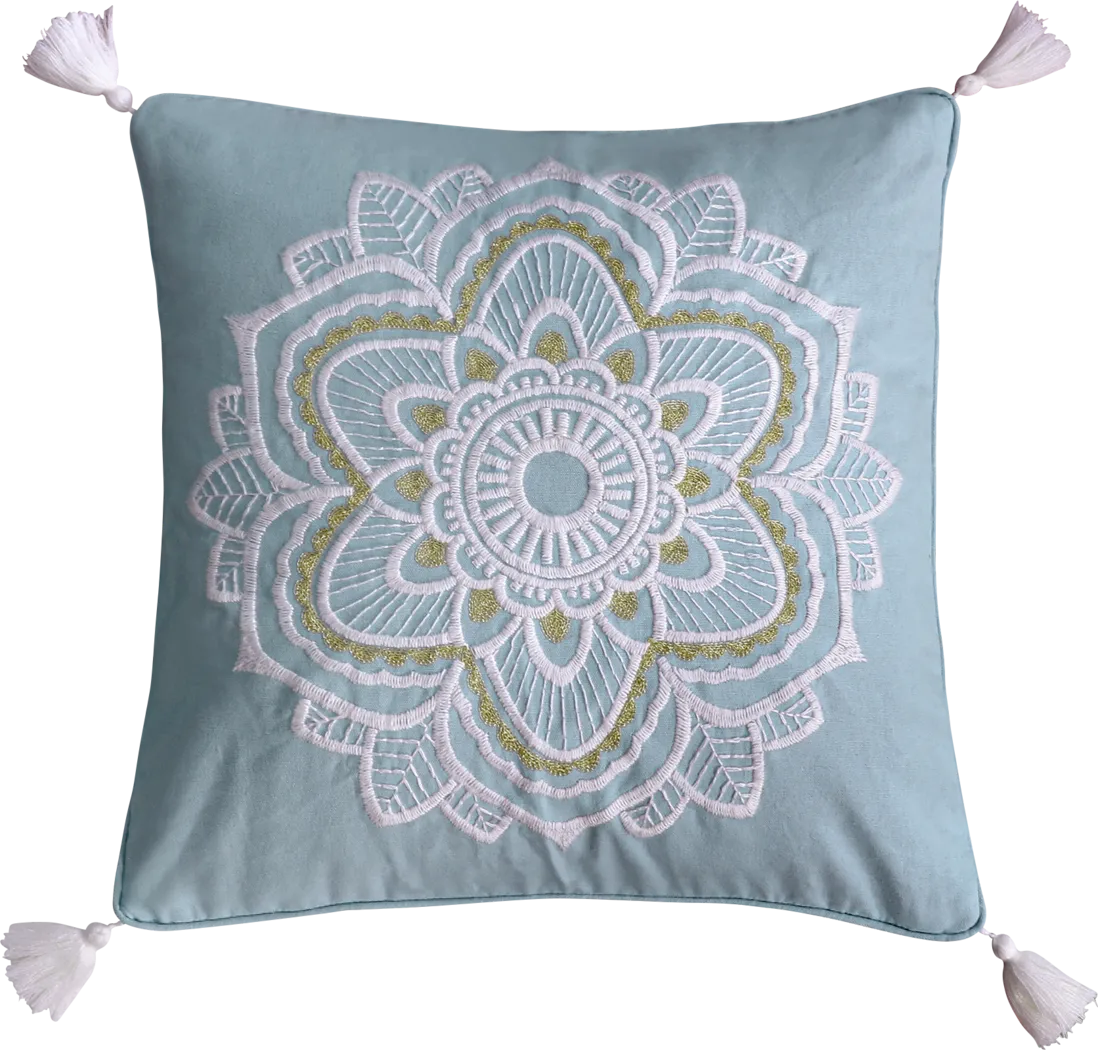 Moralo Blue Accent Pillow - Thumbnail - Image 1