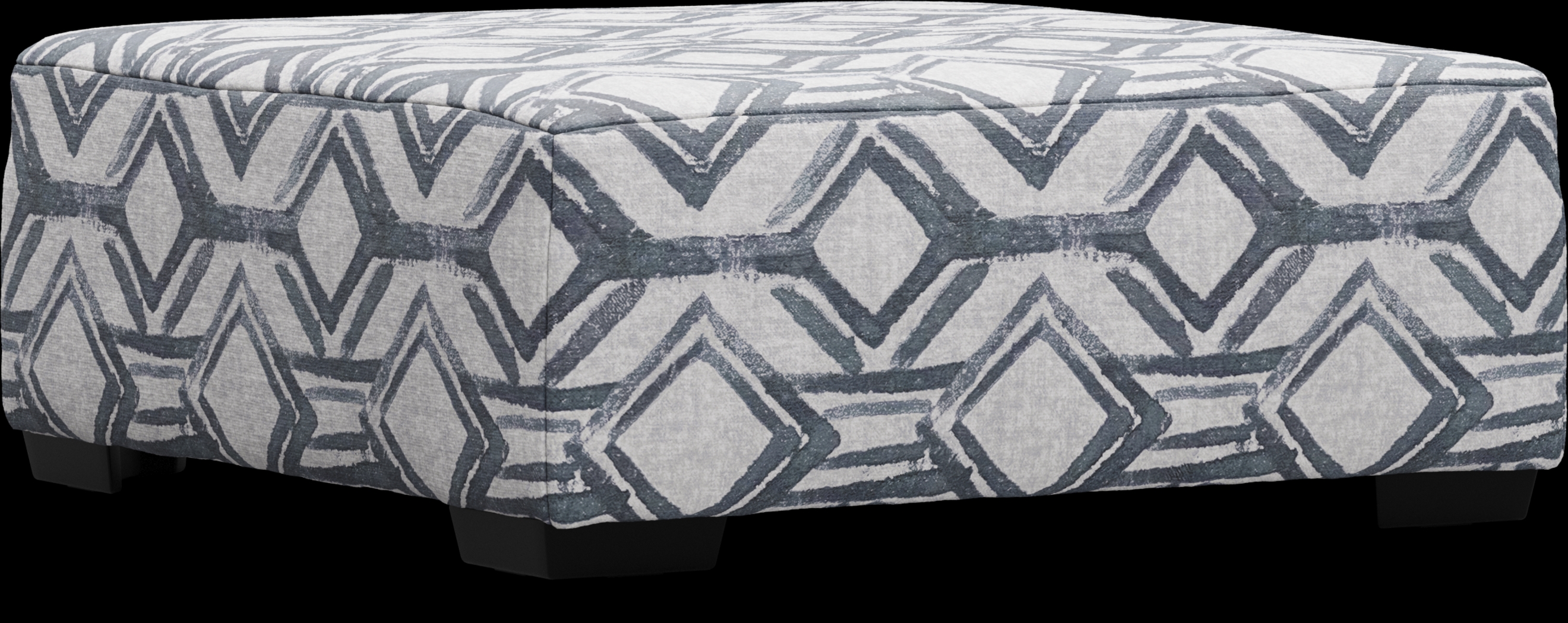 Moreau Street Black Cocktail Ottoman - Thumbnail - Image 1