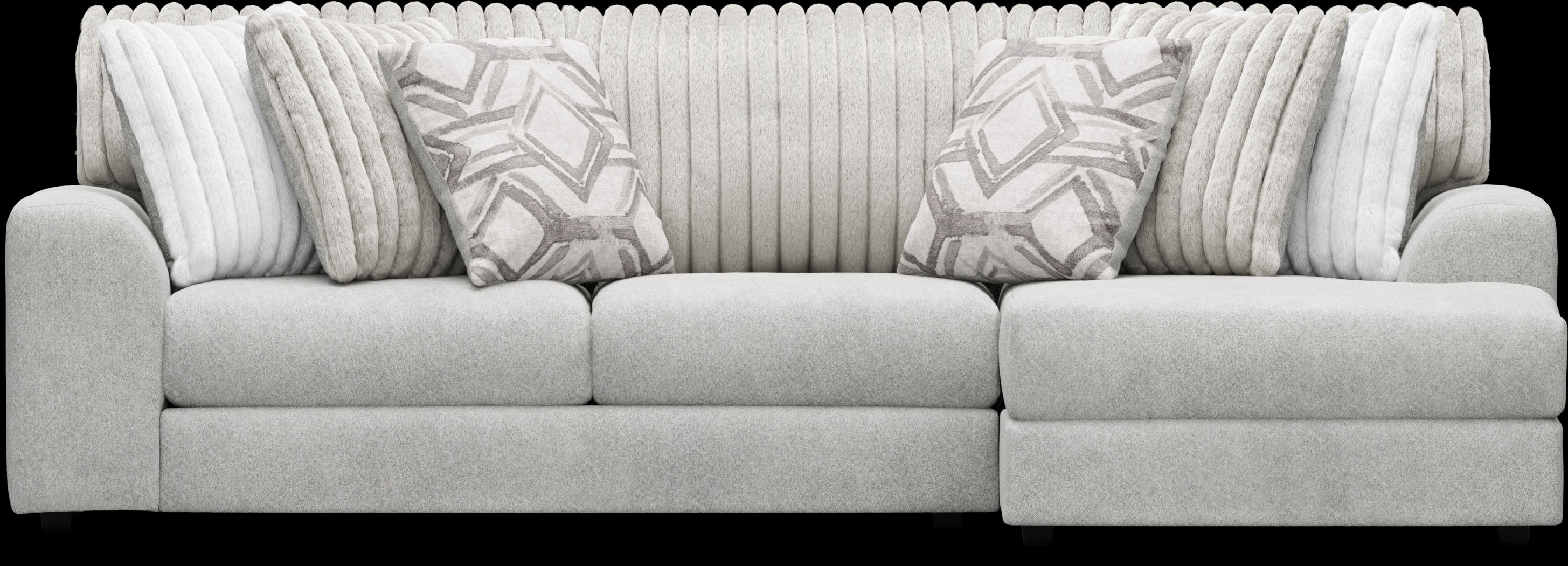 Moreau Street Gray 2 Pc Sectional - Thumbnail - Image 3