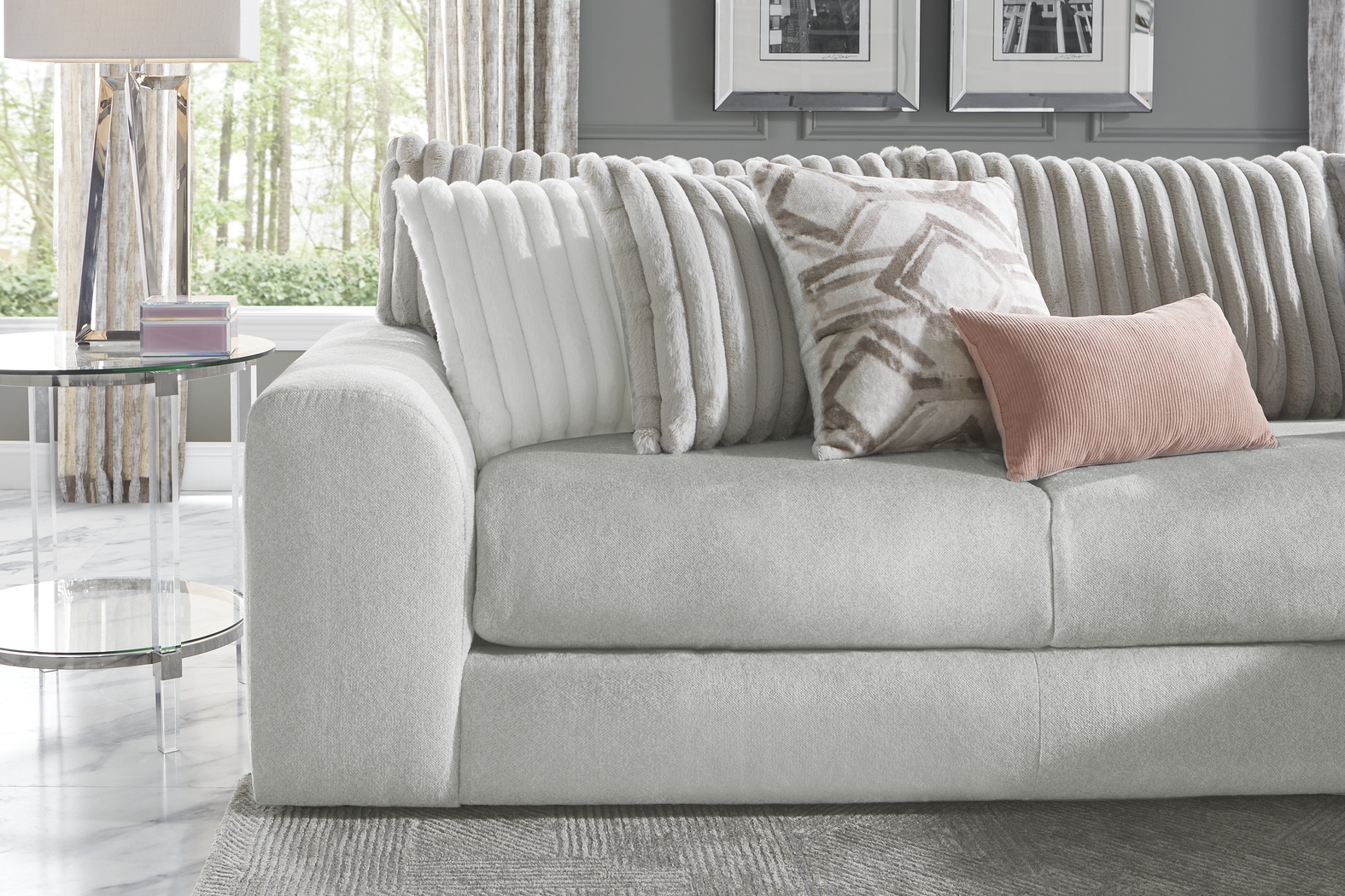 Moreau Street Gray 2 Pc Sectional - Thumbnail - Image 4