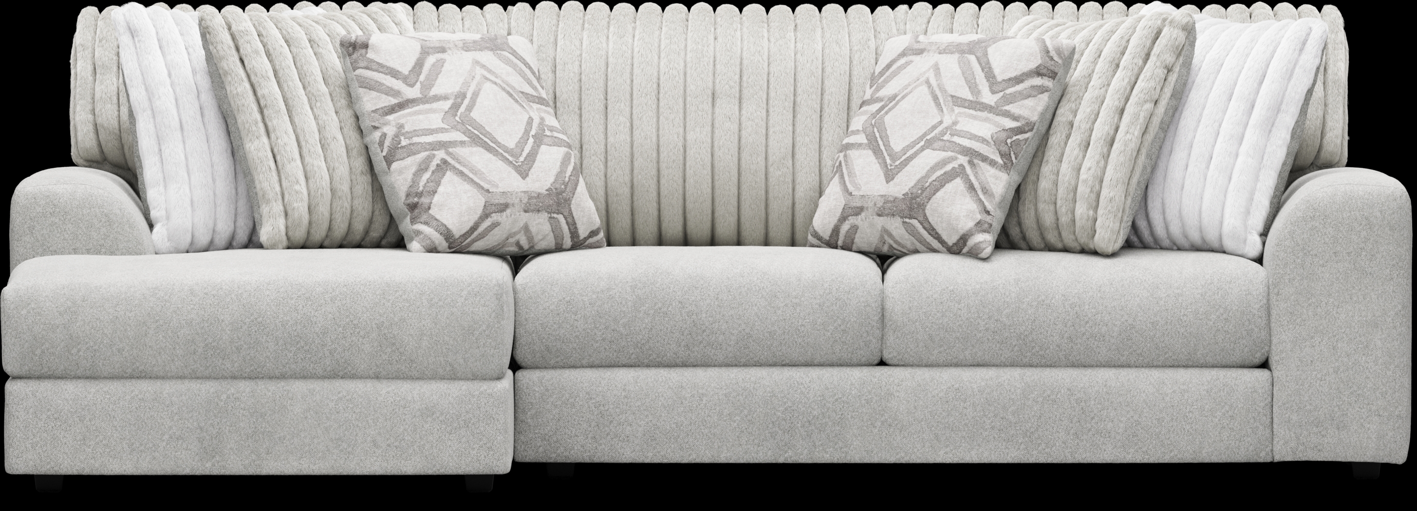 Moreau Street Gray 2 Pc Sectional - Thumbnail - Image 3