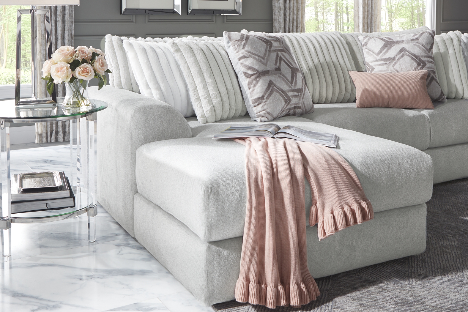 Moreau Street Gray 2 Pc Sectional - Thumbnail - Image 4