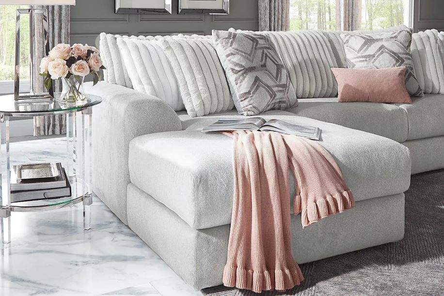 cool gray couch