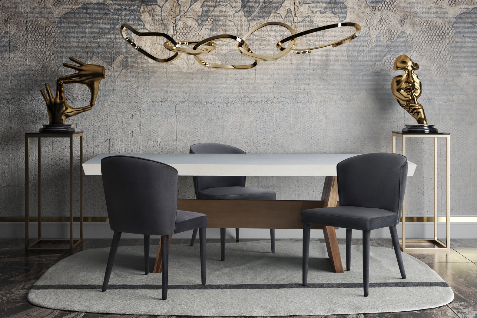 Morell Gray Dining Chair - Thumbnail - Image 5