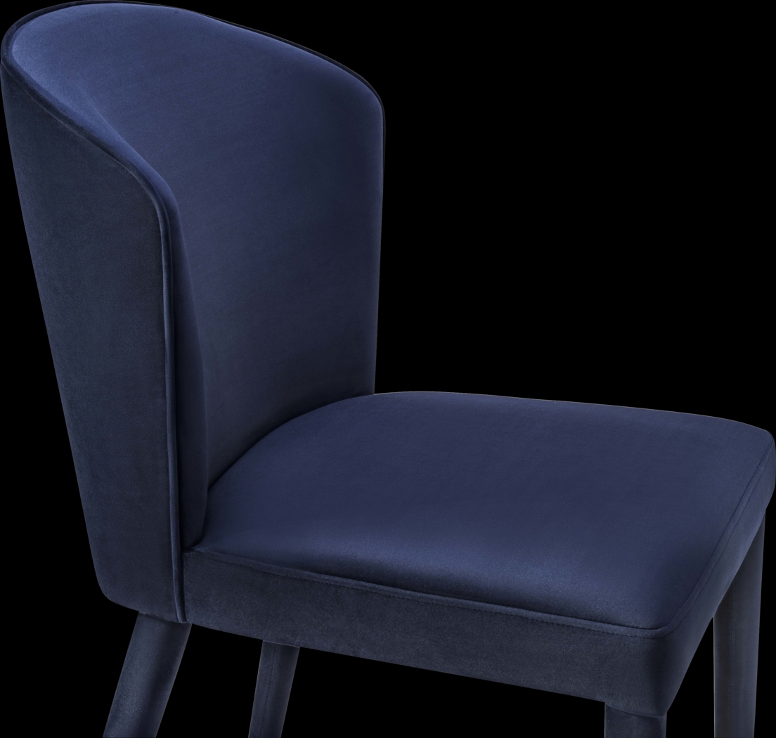 Morell Navy Dining Chair - Thumbnail - Image 4