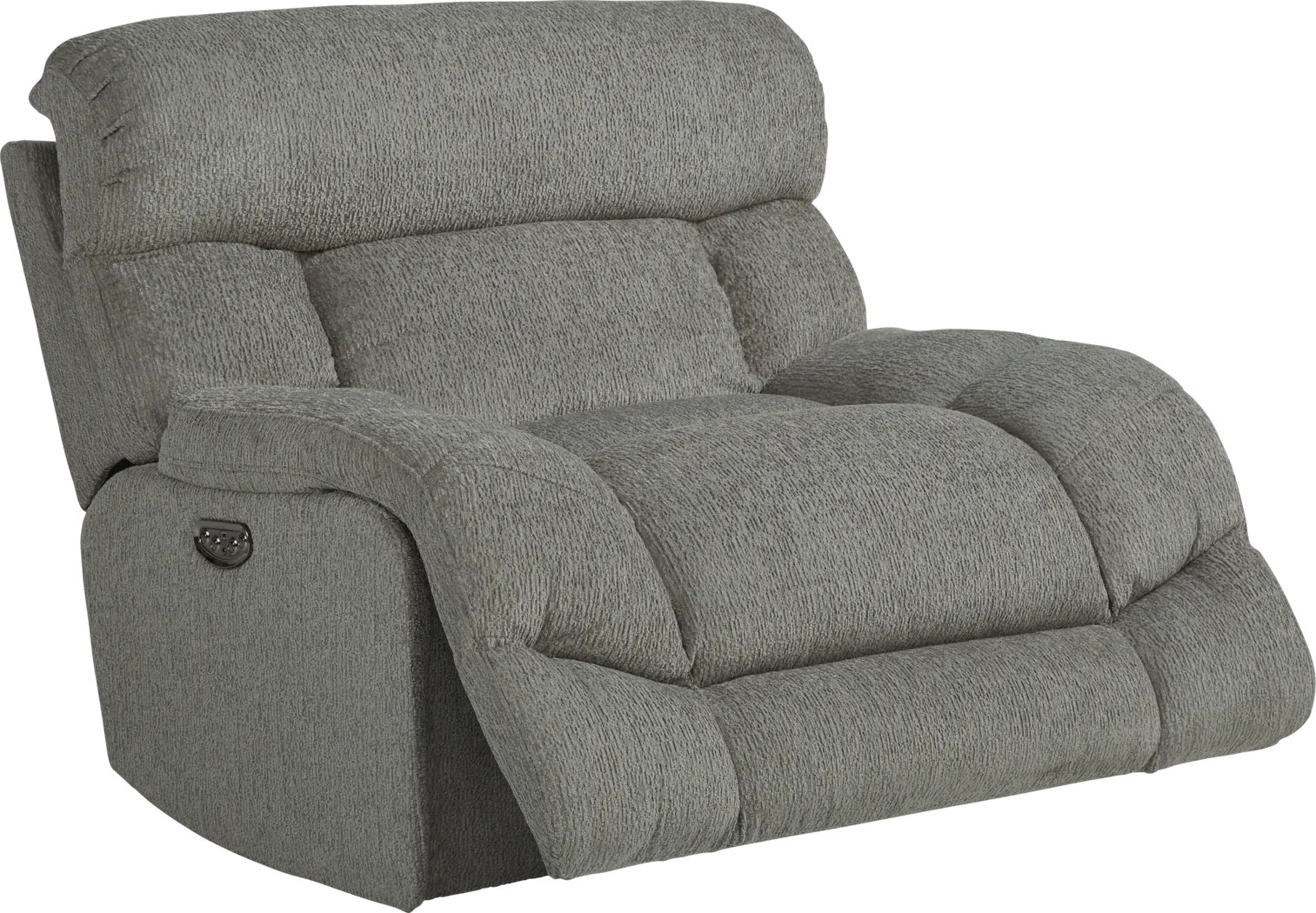 Morello Gray Dual Power Recliner - Thumbnail - Image 2