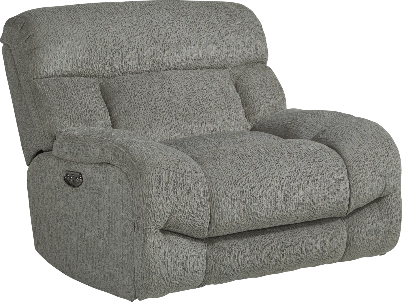 Morello Gray Dual Power Recliner - Thumbnail - Image 1