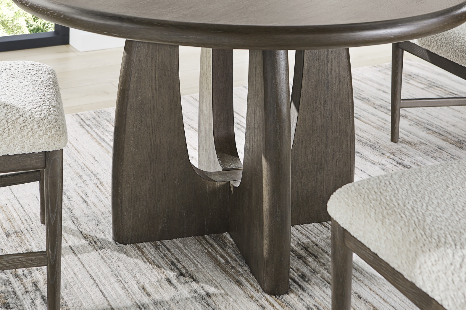 Moreno Brown 5 Pc Round Dining Room - Thumbnail - Image 4