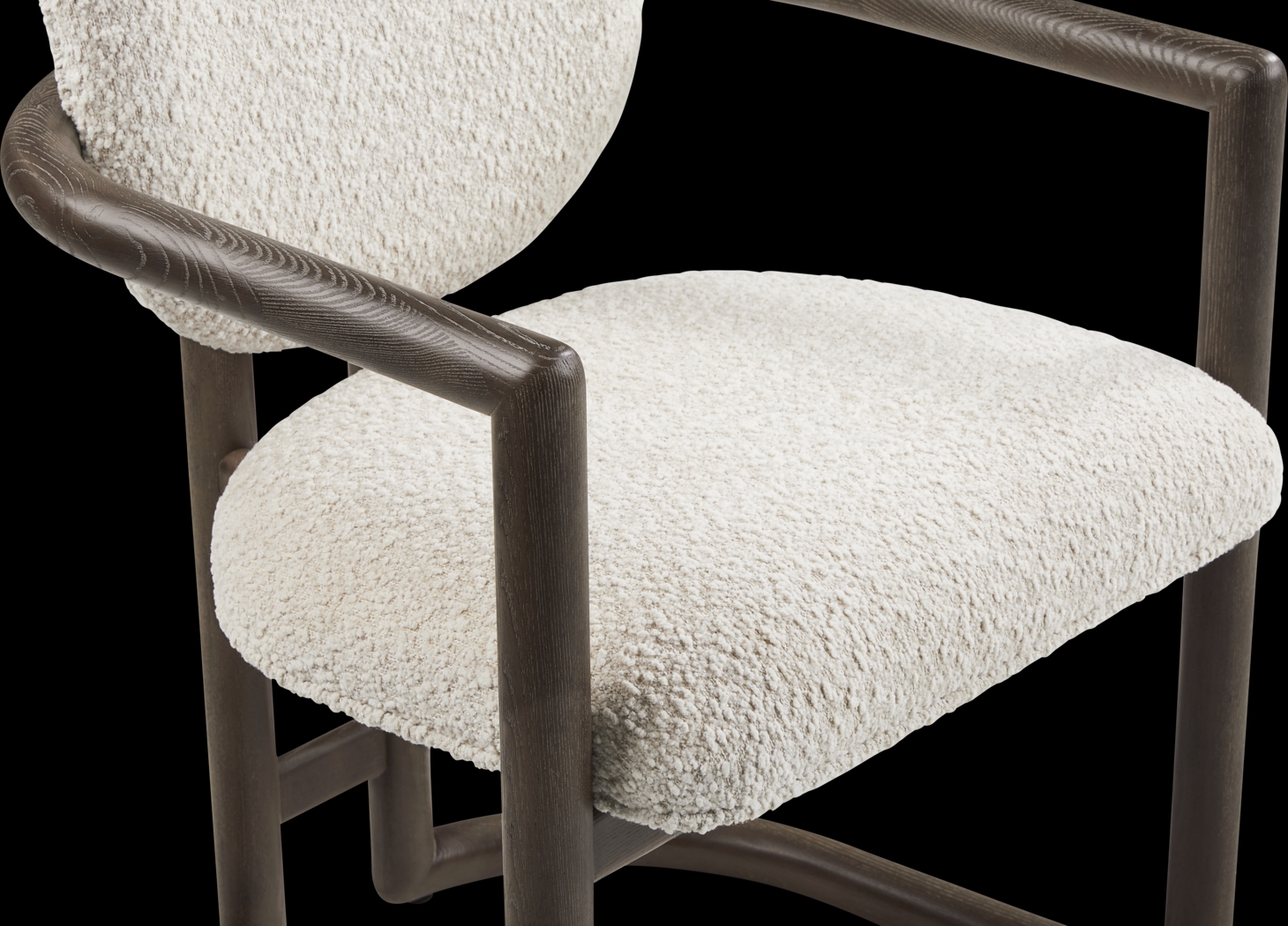 Moreno Brown Upholstered Armchair - Thumbnail - Image 3