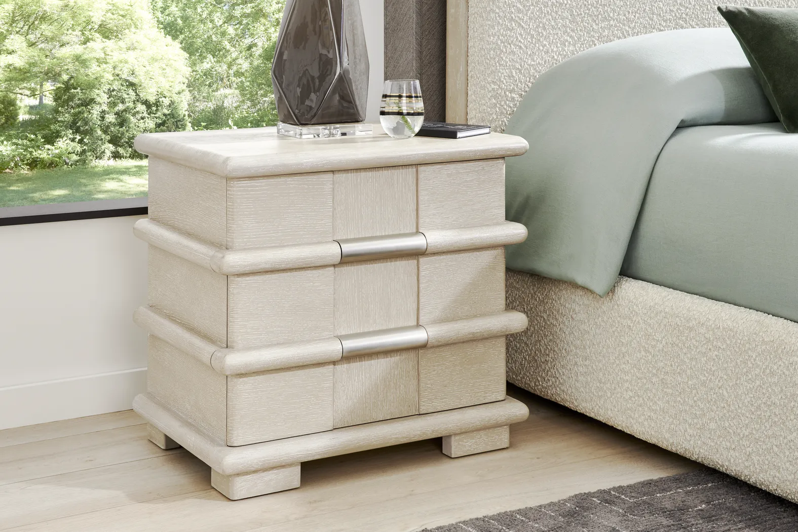 Moreno Stone Nightstand - Thumbnail - Image 2