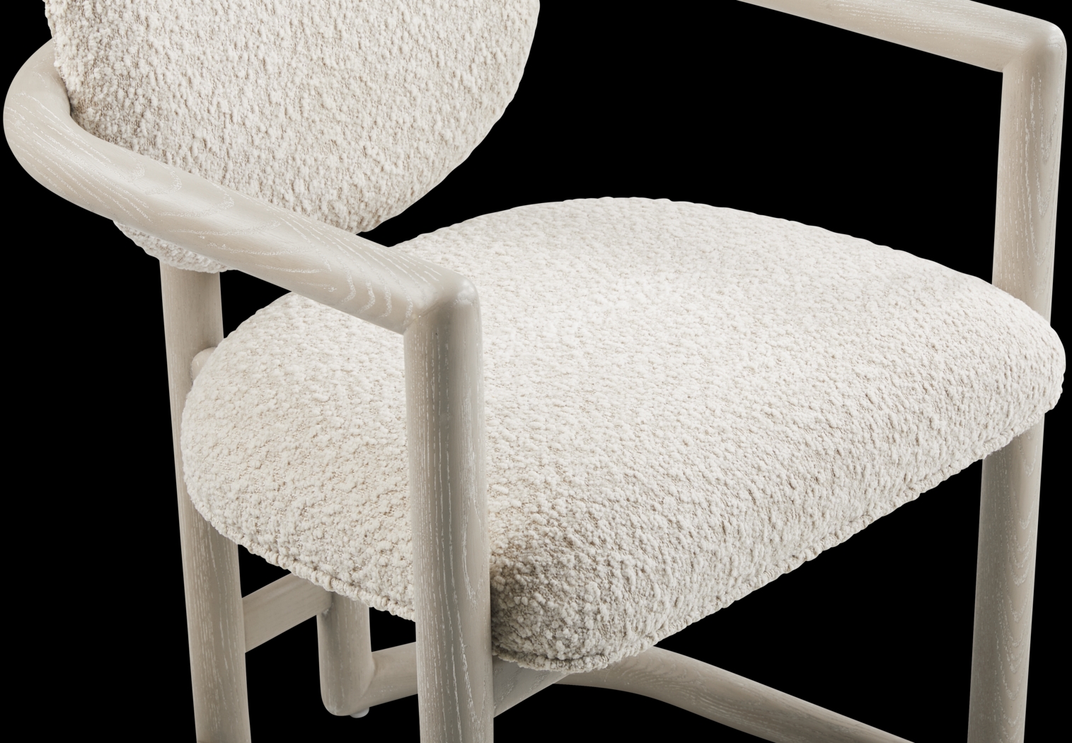 Moreno Stone Upholstered Armchair - Thumbnail - Image 3