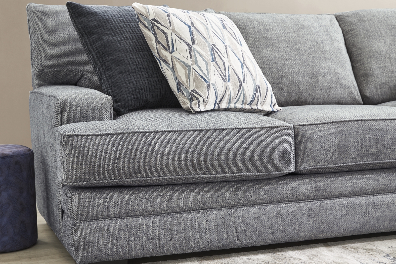 Morgan Falls Blue 9 Pc Living Room - Thumbnail - Image 3