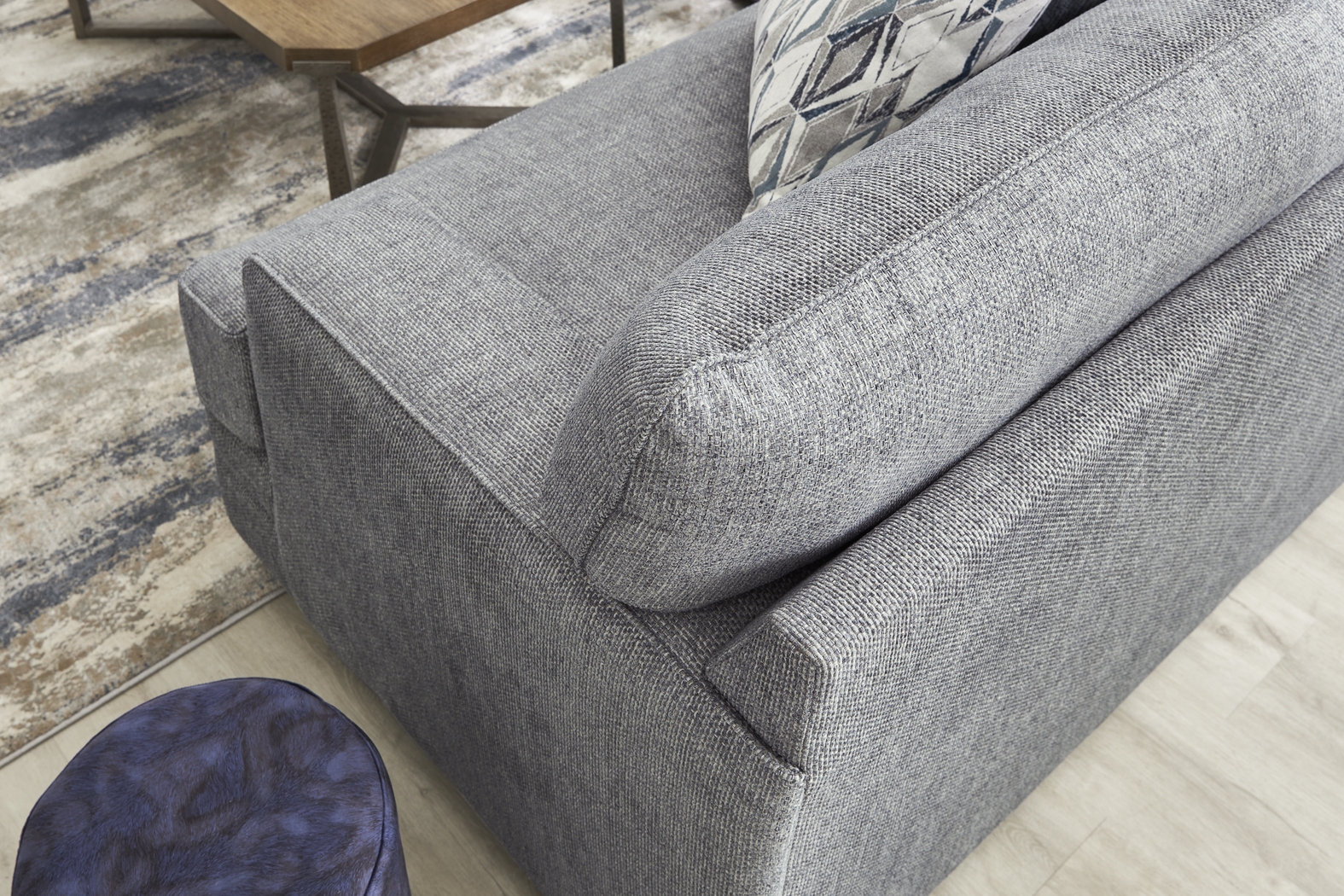 Morgan Falls Blue 9 Pc Living Room - Thumbnail - Image 5