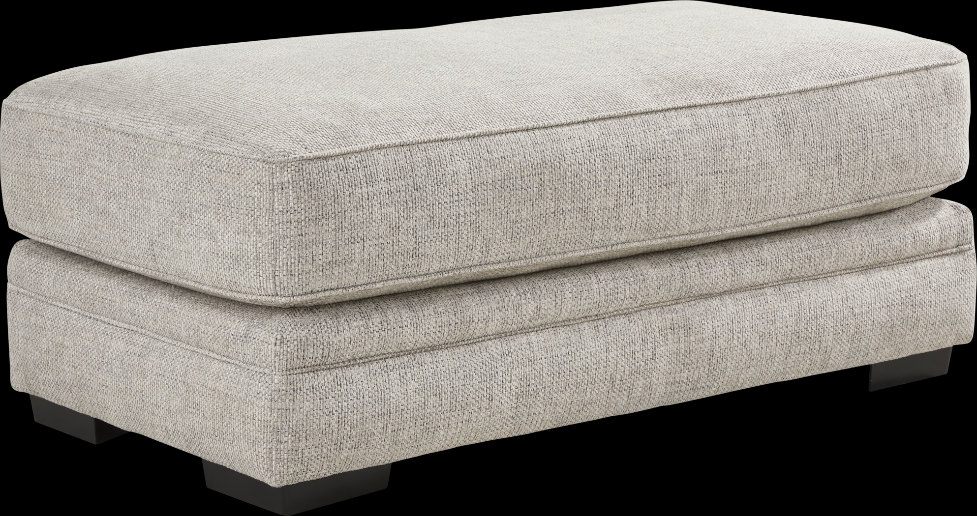 Morgan Falls Gray Ottoman - Thumbnail - Image 2