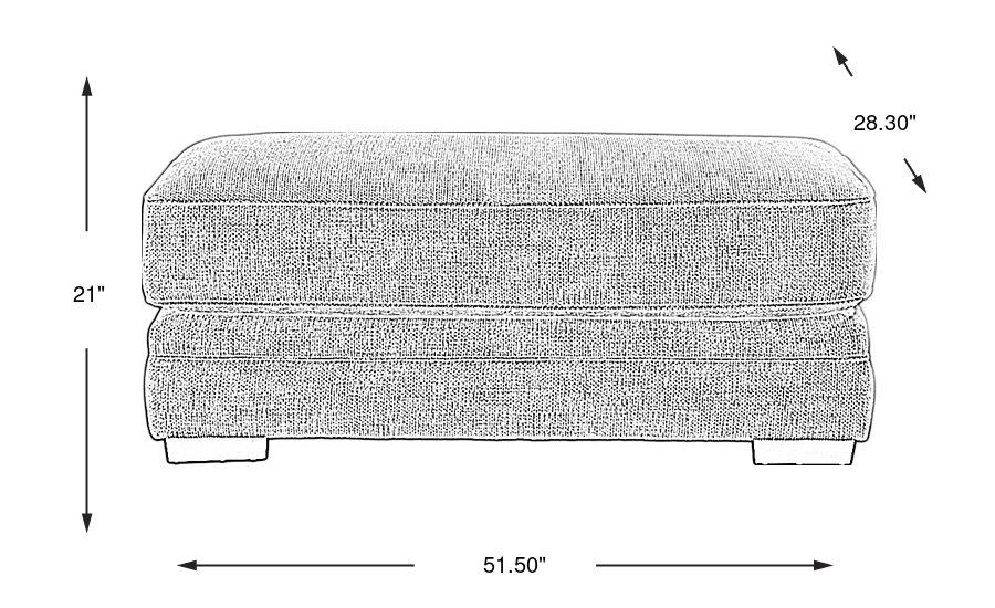 Dimension Image. Please refer to the Dimension Tab on this page for dimension details.