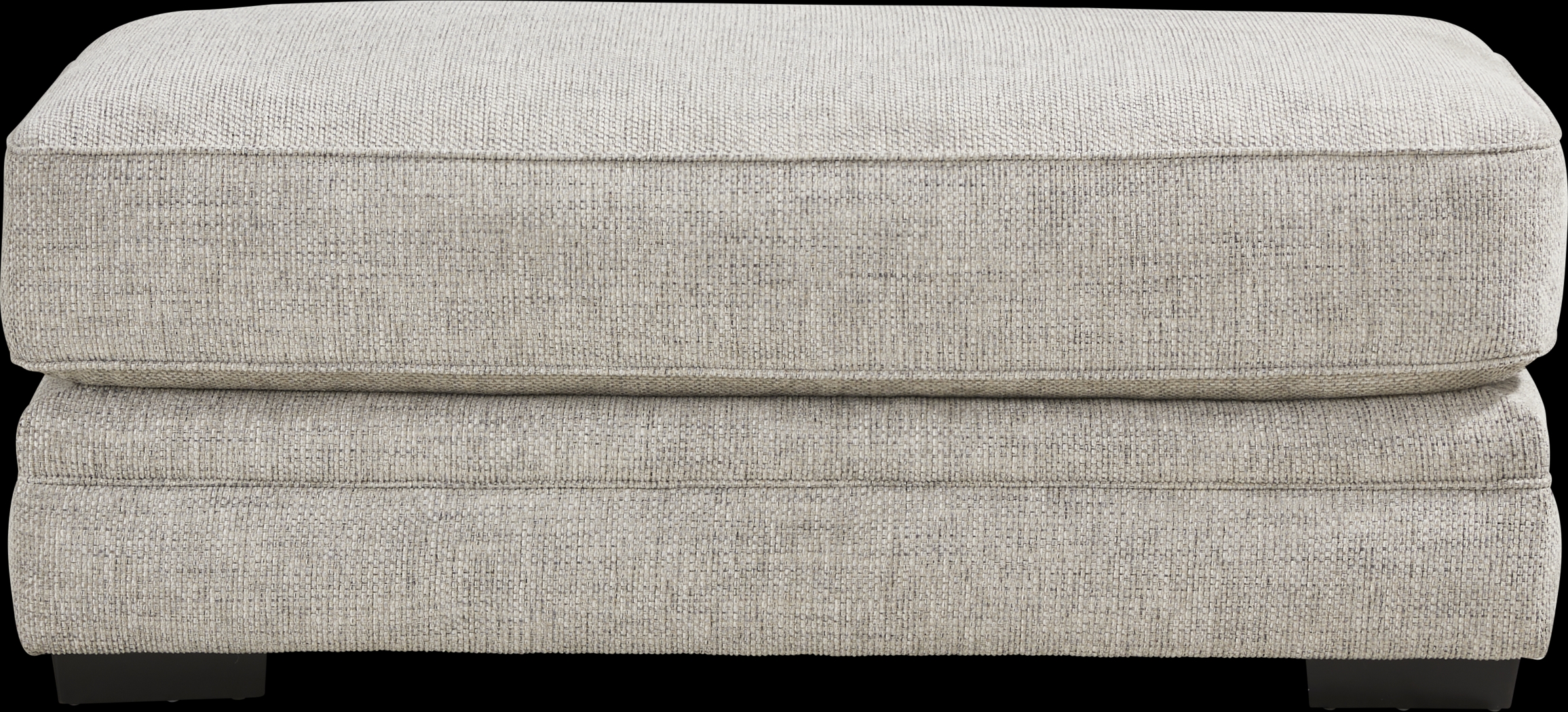 Morgan Falls Gray Ottoman - Thumbnail - Image 1