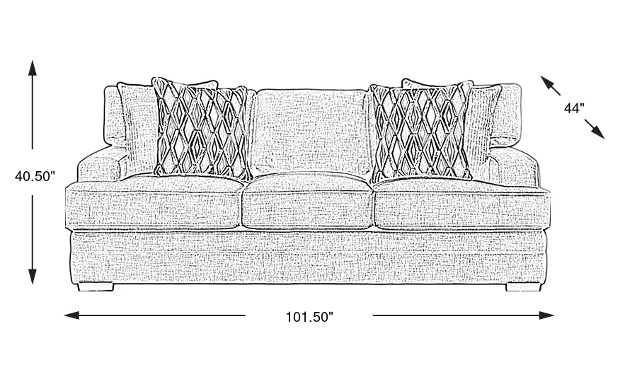 Dimension Image. Please refer to the Dimension Tab on this page for dimension details.