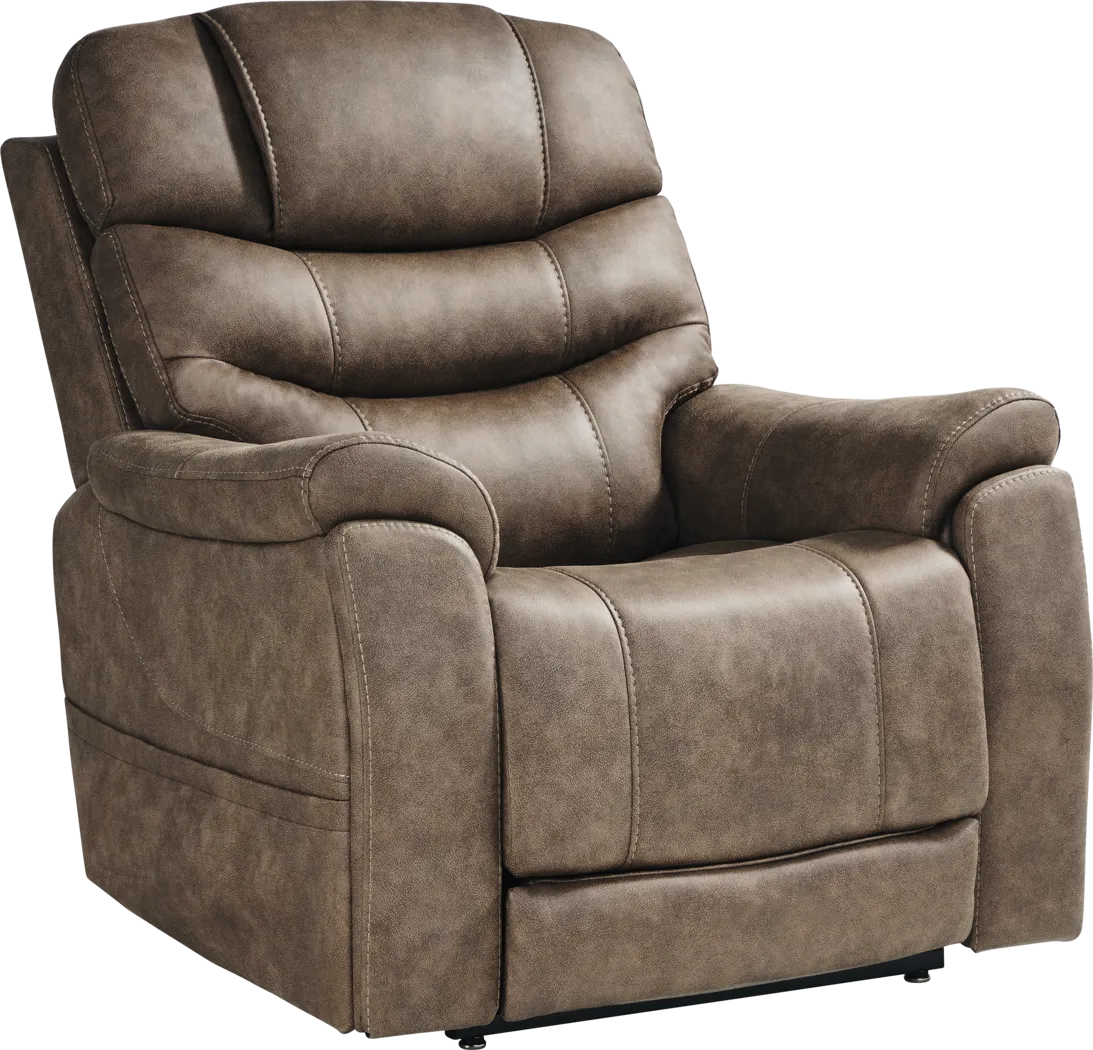 Morgan Hill Brown Triple Power Lift Recliner - Thumbnail - Image 3