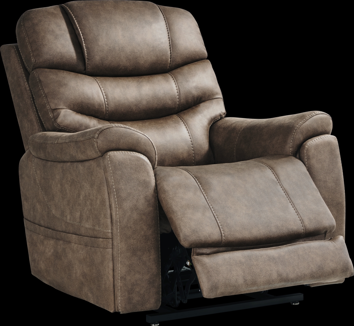 Morgan Hill Brown Triple Power Lift Recliner - Thumbnail - Image 3