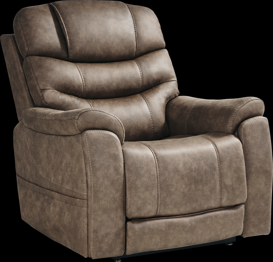 Morgan Hill Brown Triple Power Lift Recliner - Thumbnail - Image 1