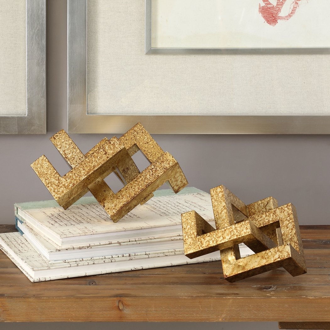 Morhaven Gold Sculpture, Set of 2 - Thumbnail - Image 2