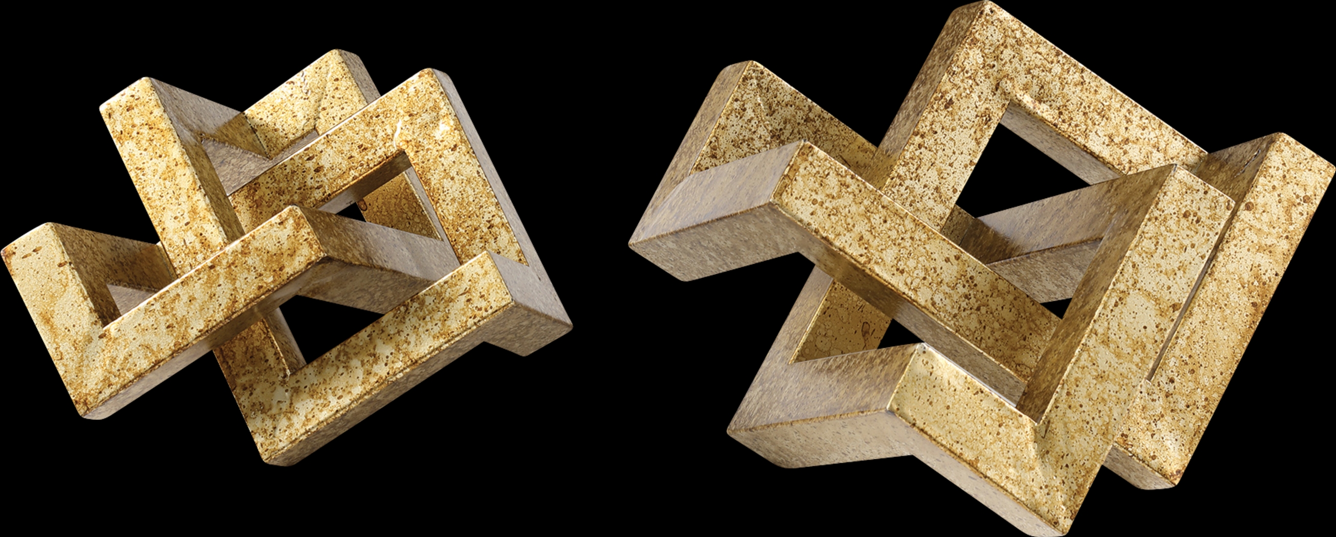 Morhaven Gold Sculpture, Set of 2 - Thumbnail - Image 1