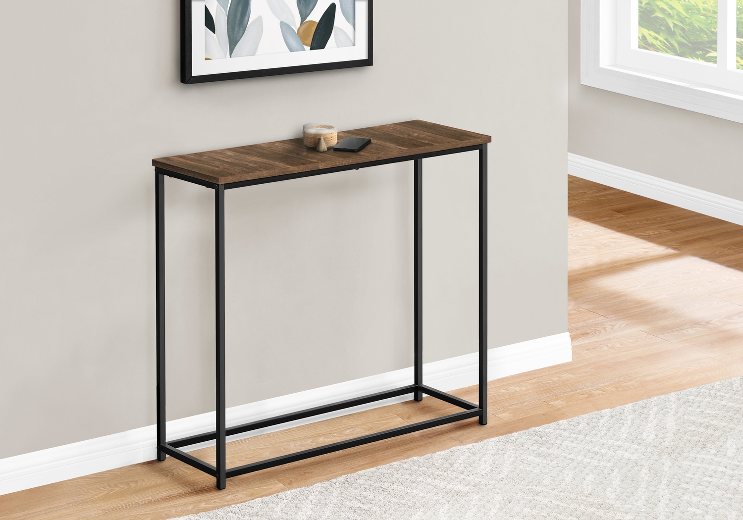 Mornay Brown Sofa Table - Thumbnail - Image 2