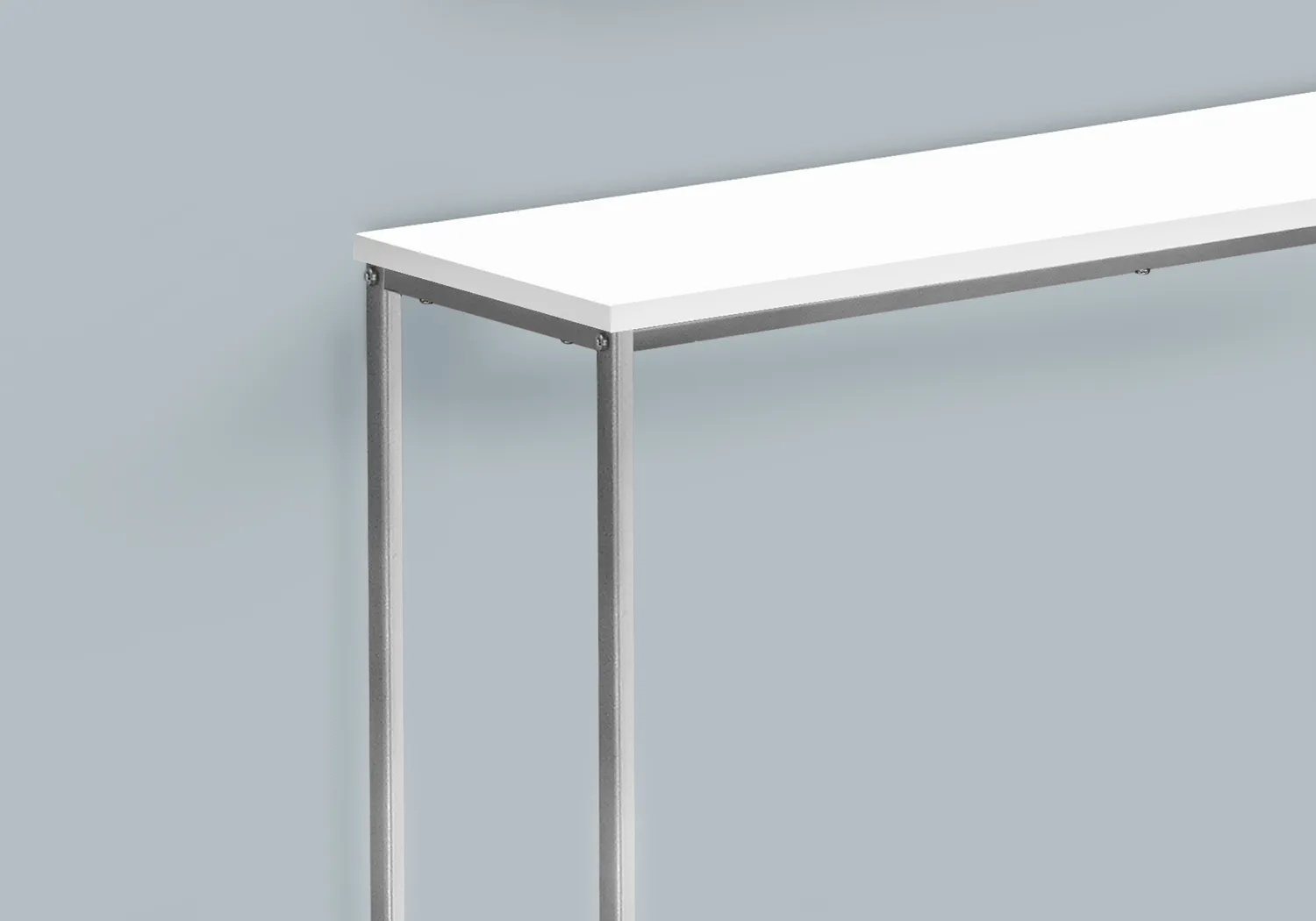 Mornay White Chrome Sofa Table - Thumbnail - Image 3