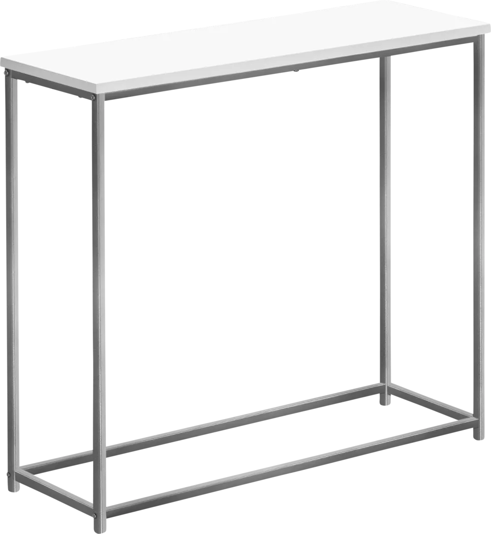 Mornay White Chrome Sofa Table - Thumbnail - Image 1