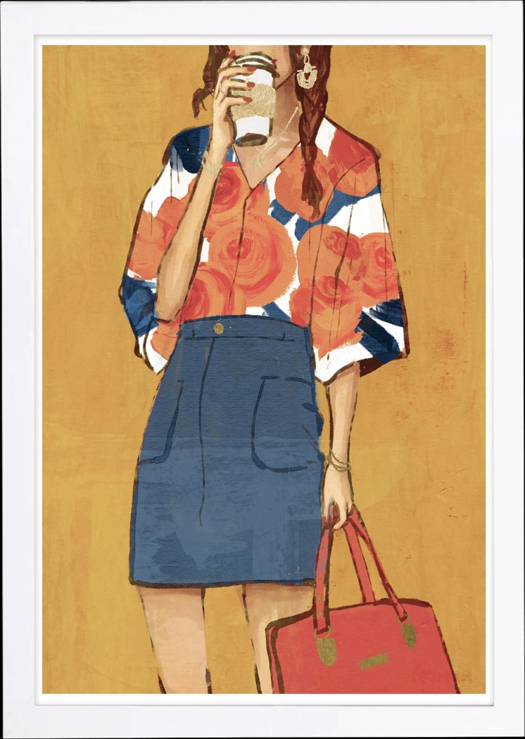 Morning Latte Yellow Artwork - Thumbnail - Image 1