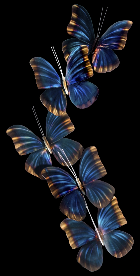 Morpho Butterfly Group Blue Outdoor Artwork - Thumbnail - Image 1