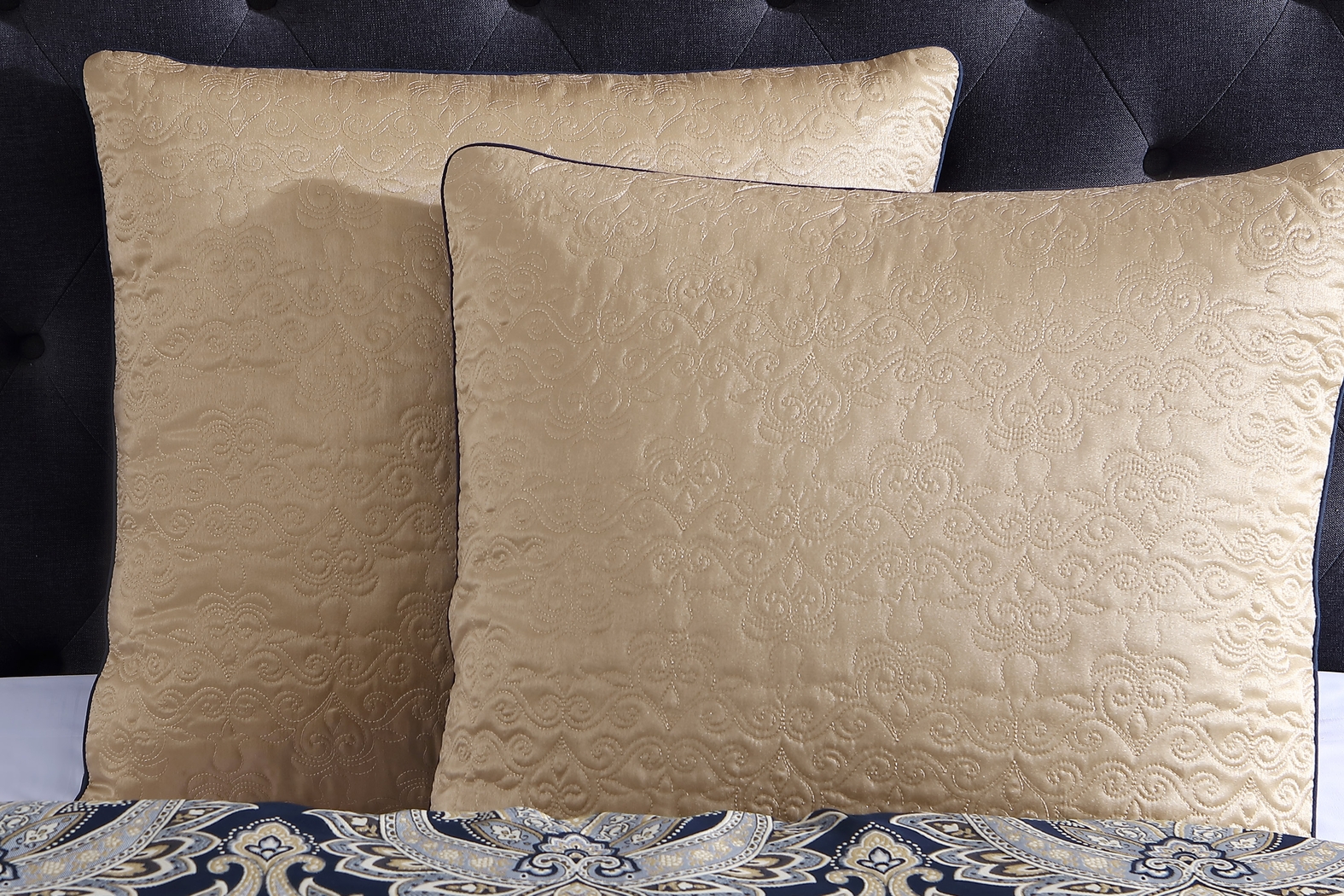 Morputh Navy 10 Pc King Comforter Set - Thumbnail - Image 5