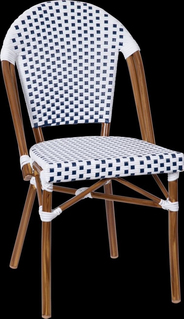 Morrie Navy Dining Chair - Thumbnail - Image 1