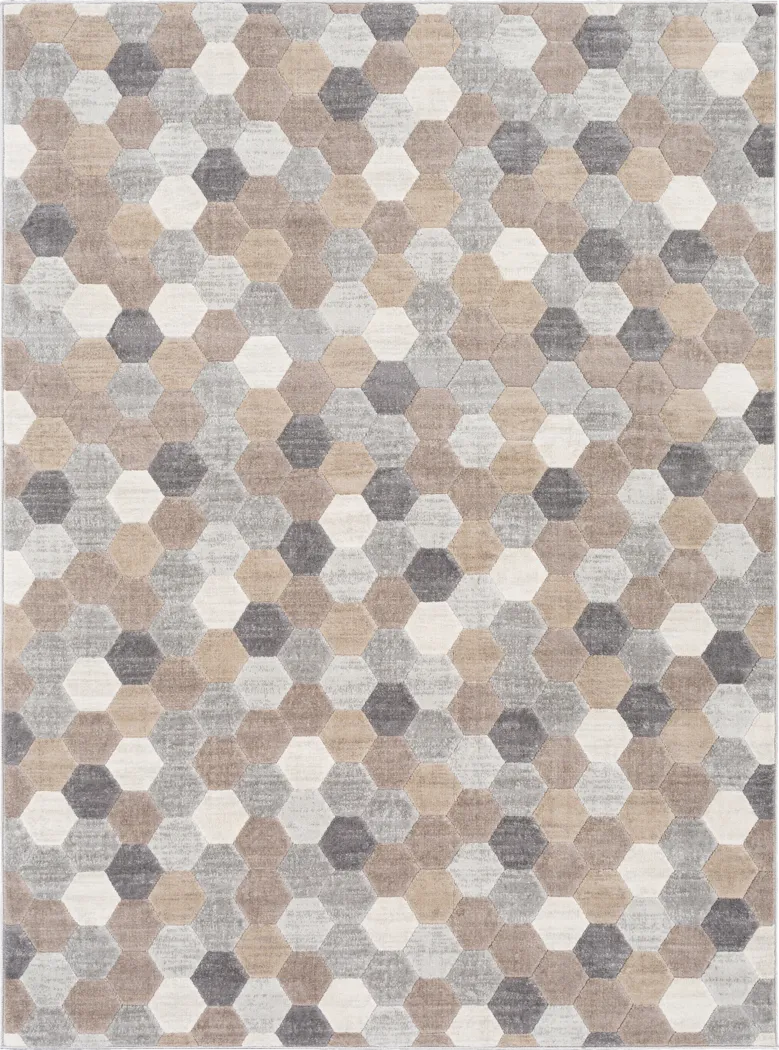 Morrigan Tan 5'3 x 7'3 Rug - Thumbnail - Image 1