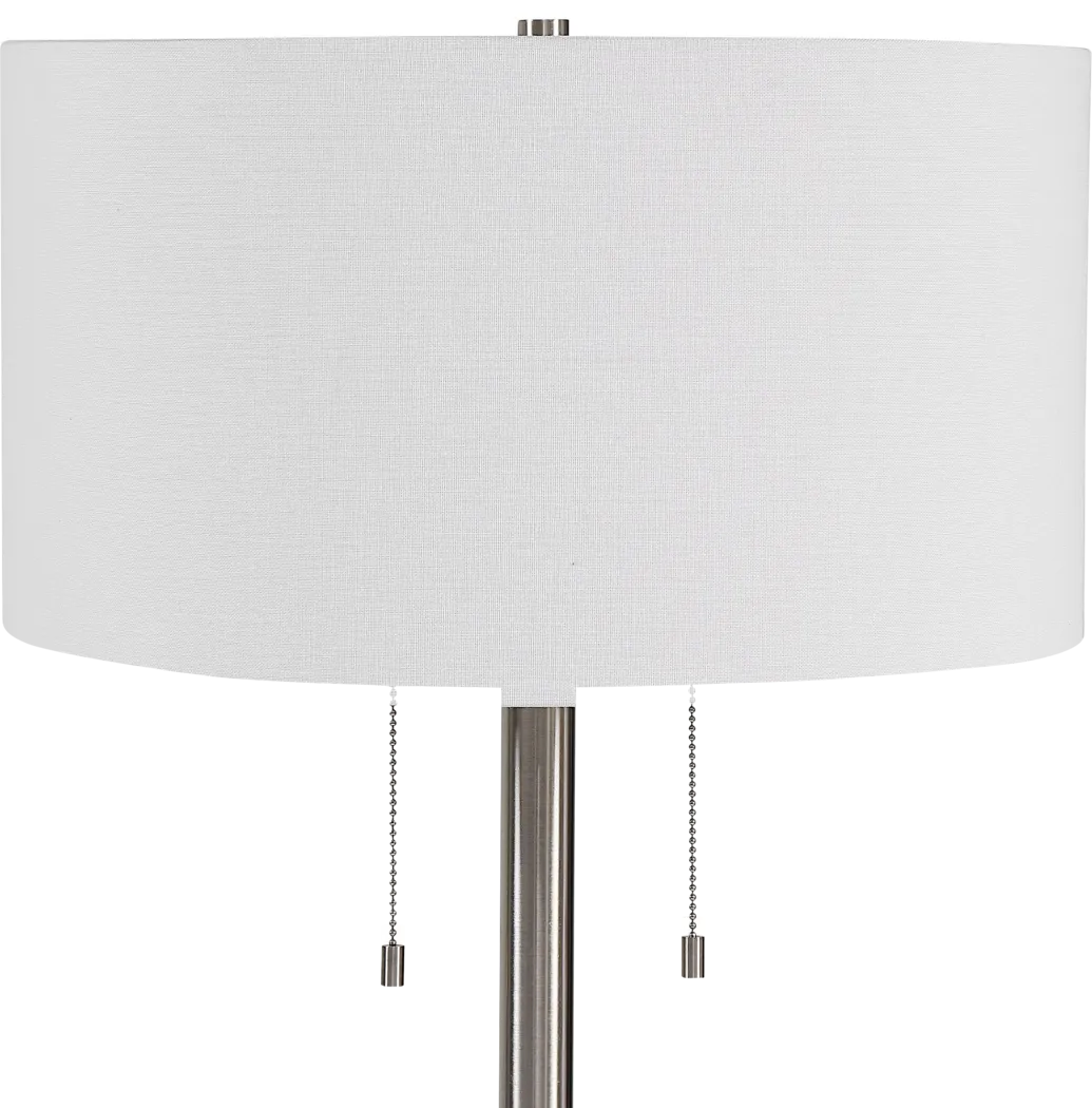 Morris Cay Nickel Floor Lamp - Thumbnail - Image 3