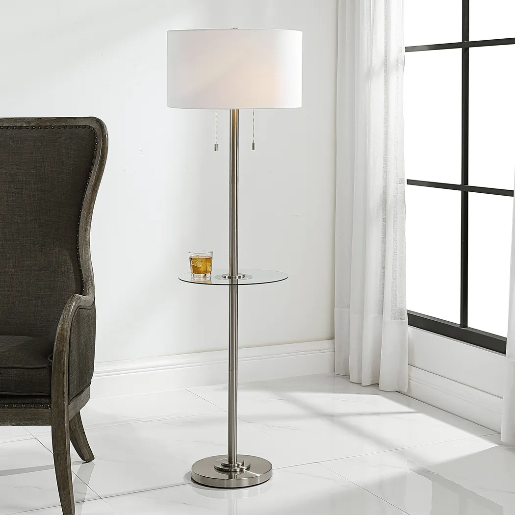 Morris Cay Nickel Floor Lamp - Thumbnail - Image 8