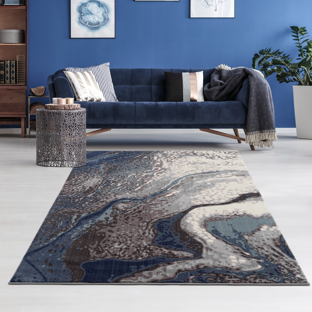 Morrowick Blue 5'3 x 7'6 Rug - Thumbnail - Image 2