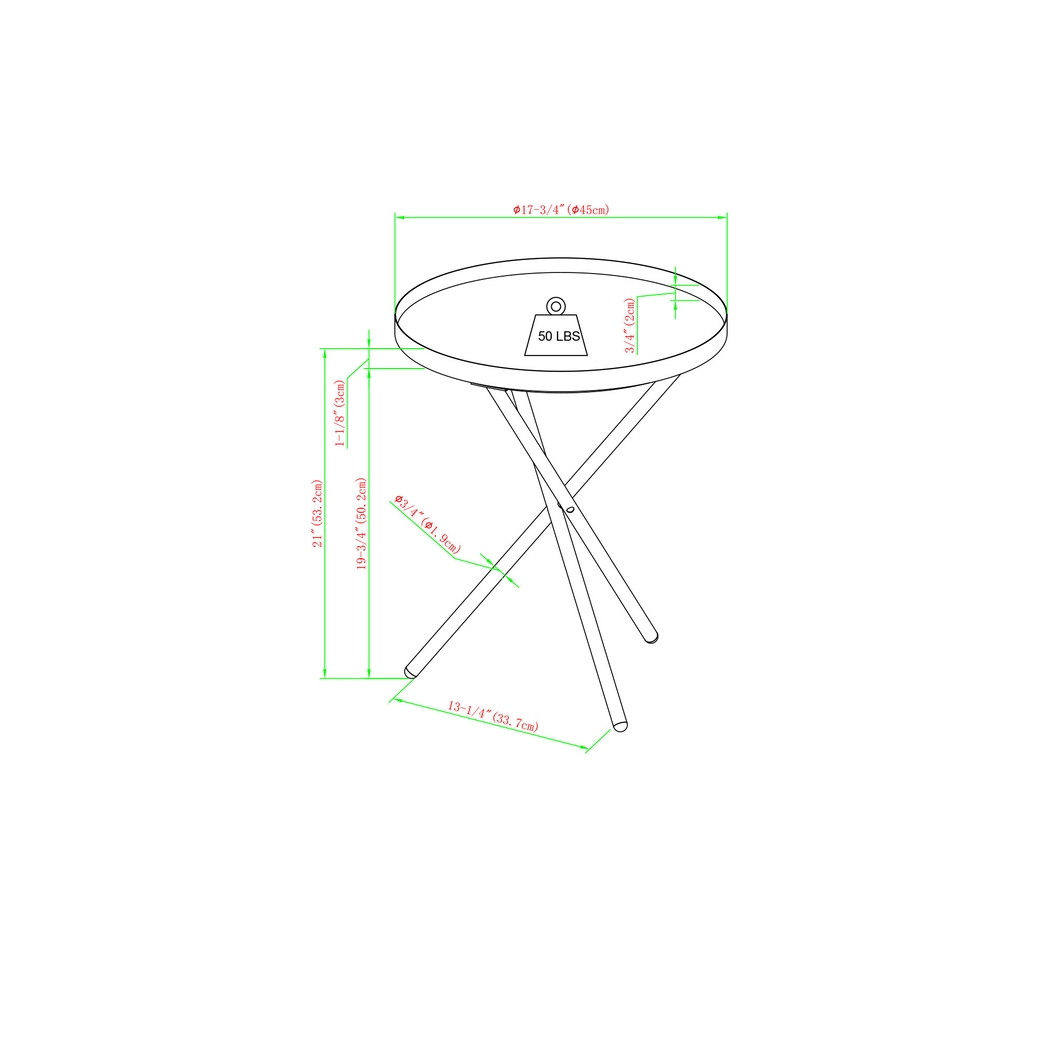 Mosewood Black End Table - Thumbnail - Image 4