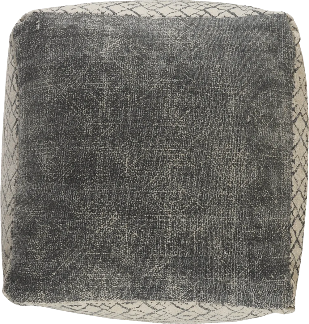 Moshor Taupe/Gray Pouf - Thumbnail - Image 5