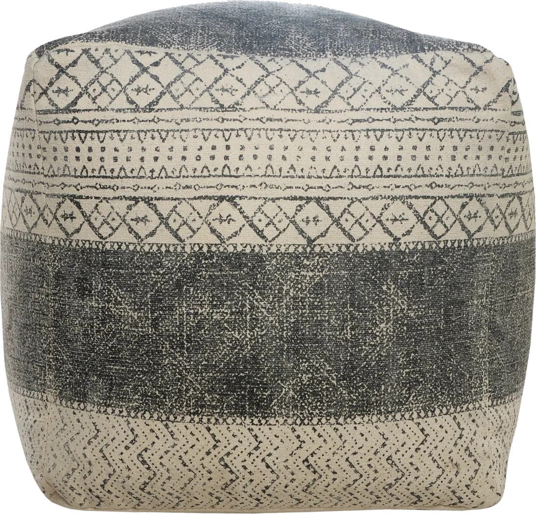 Moshor Taupe/Gray Pouf - Thumbnail - Image 6