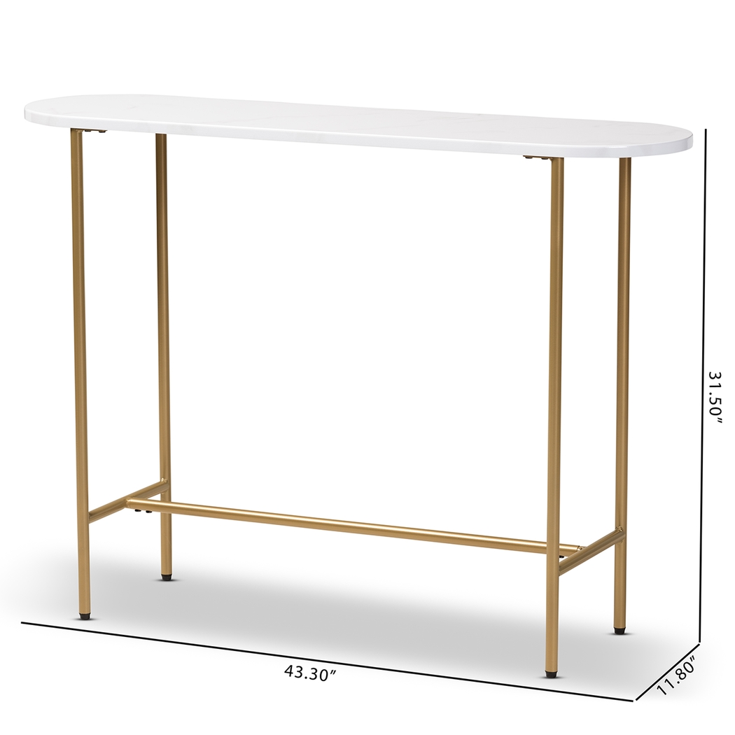 Mosier White Sofa Table - Thumbnail - Image 7