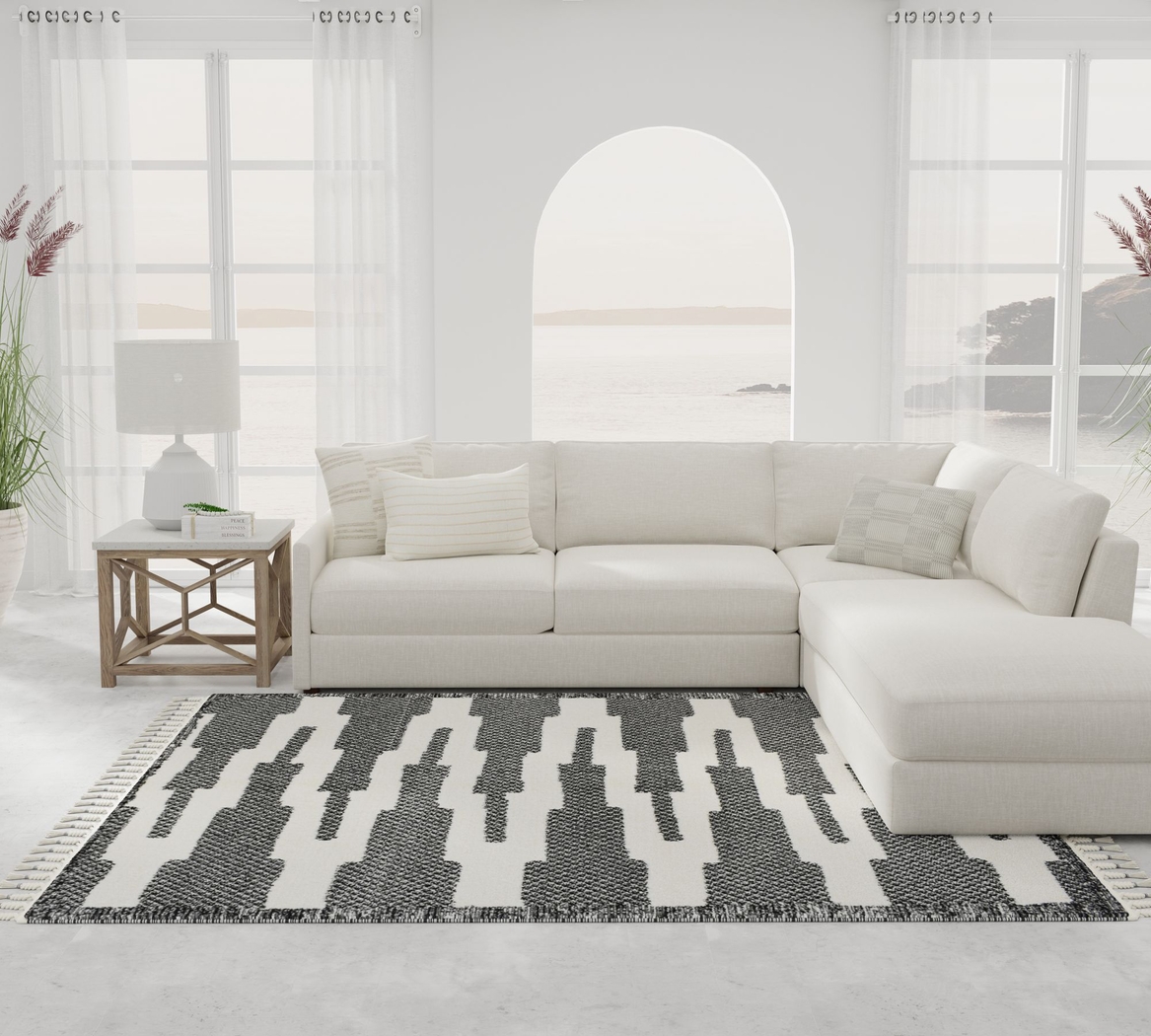 Moski Black 8'3 x 10' Rug - Thumbnail - Image 2