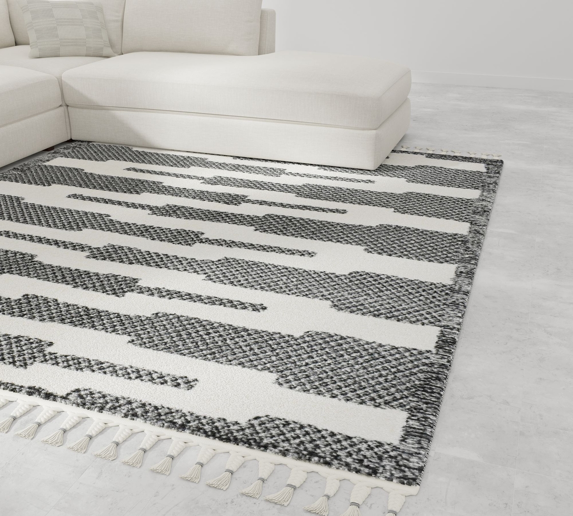 Moski Black 8'3 x 10' Rug - Thumbnail - Image 4