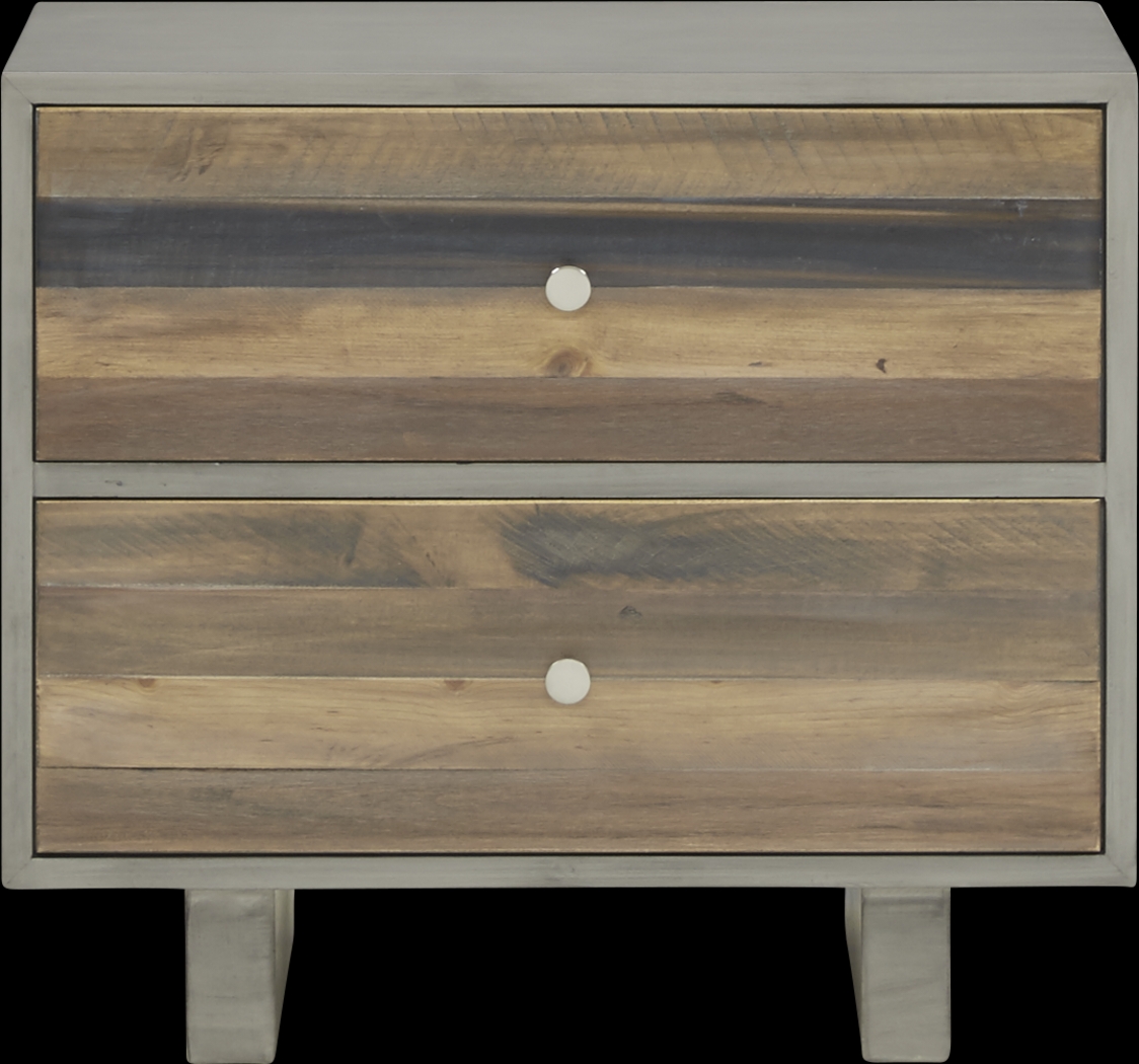 Moss Creek Gray Nightstand - Thumbnail - Image 1