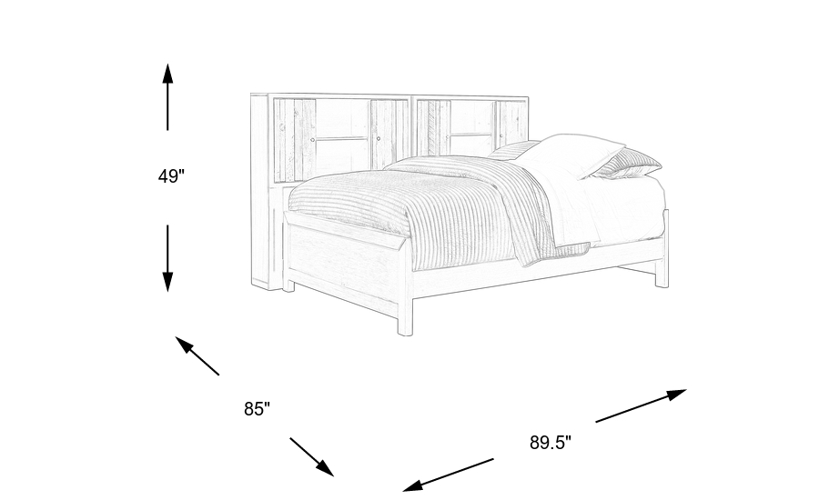 Dimension Image. Please refer to the Dimension Tab on this page for dimension details.