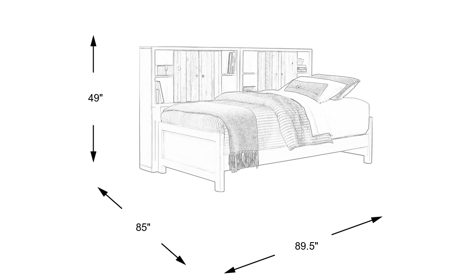 Dimension Image. Please refer to the Dimension Tab on this page for dimension details.