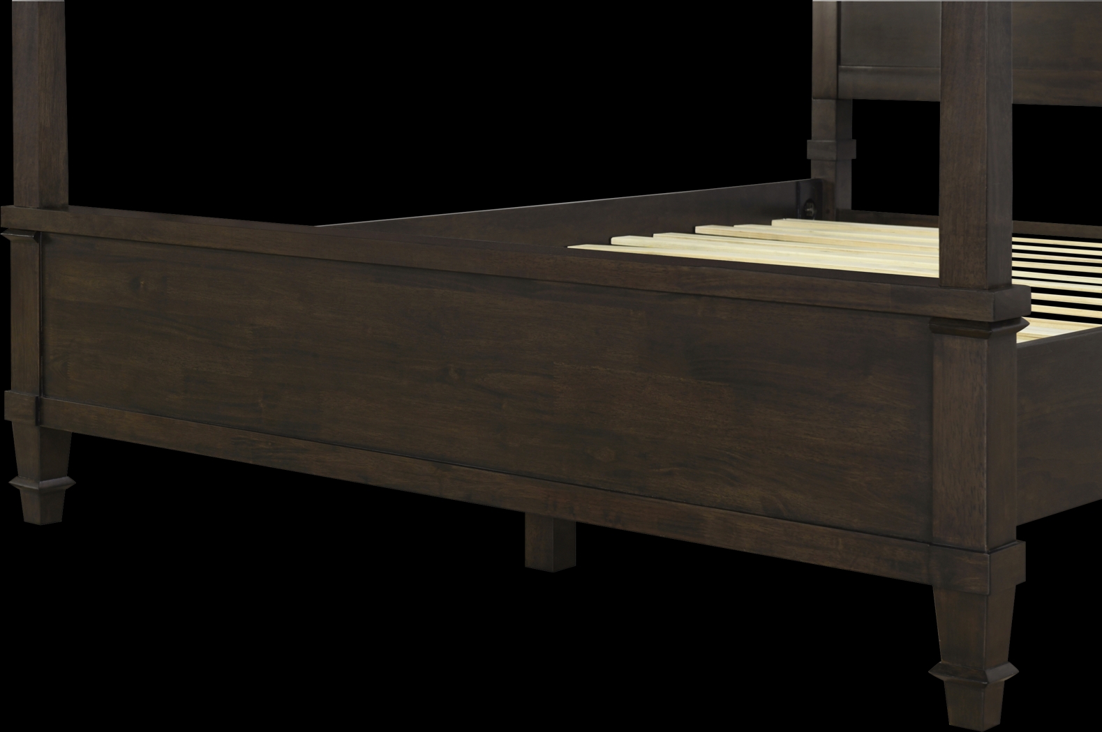 Mosscliff Brown Queen Canopy Bed - Thumbnail - Image 6